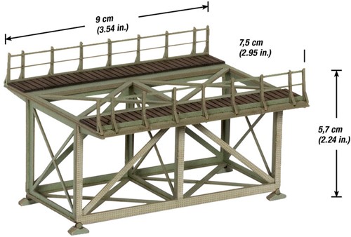 Noch 67023 H0 - Brug, enkelspoor, eerste deel