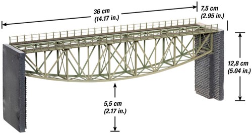Noch 67027 H0 - Spoorbrug, staal