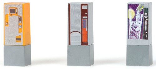 Rietze 70198 H0 - Frisdrankautomaat 3stuks