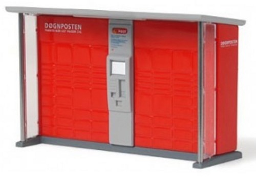Rietze 70227 H0 - Pakjesautomaat Post Danmark