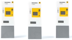 Rietze 70245 H0 - Kaartjesautomaat Wit BVG Berlin 3stuks
