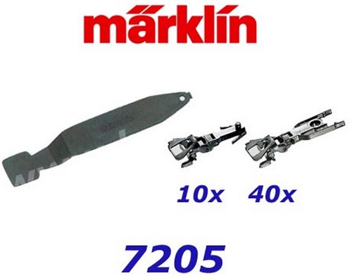Märklin 7205 H0 - Kortkoppelingen voor Rijtuig en Lok 50stuks