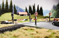 Marklin 74924 H0 - C-spoor volautomatische spoorwegovergang