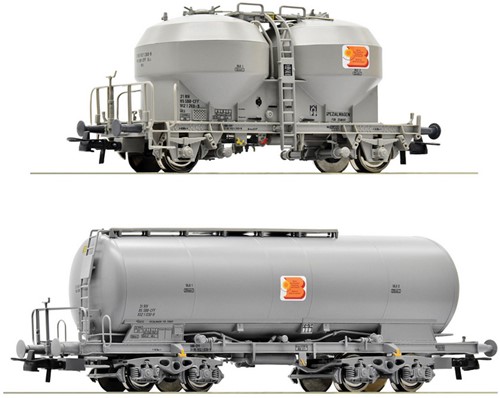 Roco 77038 H0 - 2-delige set Set Silowagens SBB