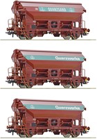 Roco 77052 H0 - 3-delige set: Zwenkdakwagen DB
