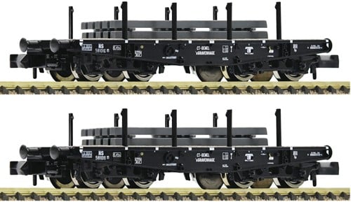 Fleischmann 845608 N - Set 2x Schwerlastw.NS+Brammen