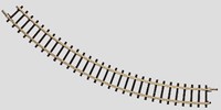 Märklin 8510 Z - Gebogen rail 145mm 45° (Zonder Verpakking)