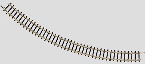 Märklin 8520 Z - Gebogen rail 195mm 45° (Zonder Verpakking)