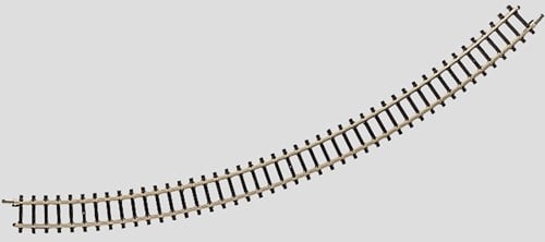 Märklin 8530 Z - Gebogen rail 220mm 45° (Zonder Verpakking)