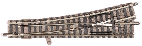Fleischmann 9178 N - Handbediende Wissel Links 111mm Geleidend Puntstuk