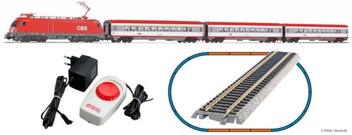 Piko 97947 H0 - Taurus Personentrein ÖBB + 3 IC Personenrijtuigen A-Gleis & B V