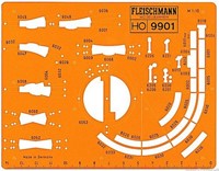 Fleischmann 9901 H0 - Railsjabloon 1:10 H0