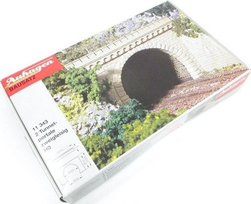 Auhagen 11 343 H0 - Tunnelportaal 2 Sporen