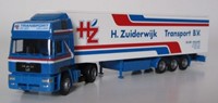 AWM 53259 H0 - MAN F2000 Vrachtwagen met Trailer Zuiderwijk De-Lier