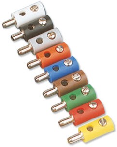 Brawa 3052 H0 - Stecker rund, rot [10 Stück]