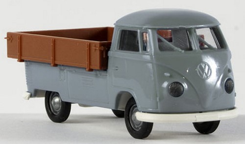 Brekina 32930 H0 - Volkswagen T1B Met Laadbak Beige/Bruin