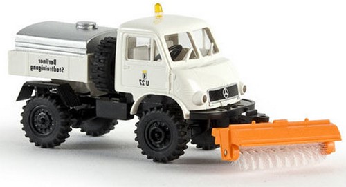 Brekina 39058 H0 - Unimog 402BSR U27 Berliner Stadtreinigung