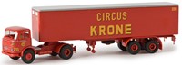 Brekina 48005 H0 - Mercedes Benz LPS 338 Vrachtwagen met Trailer Circus Krone