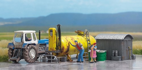 Busch 1413 H0 - Diesel Tankstation