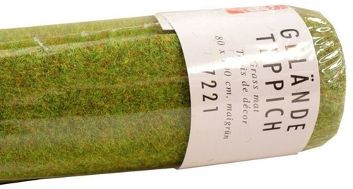 Busch 7221 - Grasmat Mei Groen 100-80cm