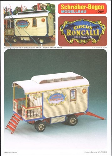 Schrieber-Bogen Modellbau - Circus Roncalli Circuswagen Bouwpakket 1:20