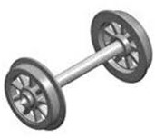 Liliput L939305 H0 - Spoked Wheel Set Covered 24.7mm per stuk