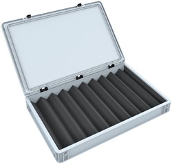 Feldherr EB87Set H0 - Eurobox / containerkoffer met Treinbed - 9 compartimenten voor H0-spoor