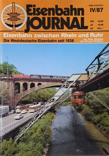 Eisenbahnjournal IV/87 Sonderausgabe Eisenbahn Zwischen Rhein und Ruhr - Peter Schiebel, Winand Perillieux - ISBN 0720051X
