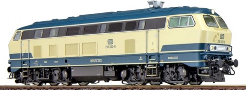 ESU X 31011 H0 - Diesellok, H0, BR 218, 218 320 DB, ozeanblau/beige, Ep IV, Vorbildzustand um 1987, Sound+Rauch, DC/AC