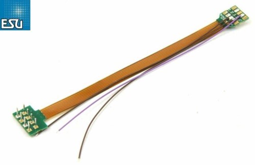 ESU 51995  - Adapterplatine, 18-pol Next-18 Buchse auf NEM652 8-pin, Flex, 88mm, mit Schrumpfschlauch