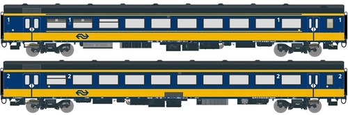 Exact-Train EX11003 H0 - ICRm 1e en 2e Klasse "Binnenland" NS 2-delige Set