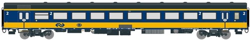 Exact-Train EX11024 H0 - NS ICRm Garnitur 2 (Amsterdam - Brussel) für die Hsl-Strecke eingesetzt Endwagen Bpmez10 ( Farbe Gelb / Blau)