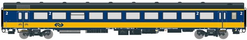 Exact-Train EX11102 H0 - NS ICRm Garnitur 4 Reisezugwagen Bd( Neue farbe Gelb / Blau)