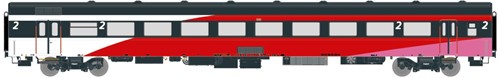 Exact-Train EX11140 H0 - NS ICRm Fyra 1 (Amsterdam - Brussel) für die Hsl-Strecke eingesetzt Endwagen B(Weiss/Rot/Rose)