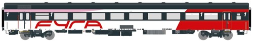 Exact-Train EX11144 H0 - ICRm Fyra 1 (Amsterdam - Brussel) für die Hsl-Strecke eingesetzt Reisezugwagen A(Rot/Weiss/Rose)