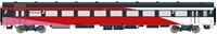 Exact-Train EX11146 H0 - NS ICRm Fyra 1 (Amsterdam - Brussel) voor het Hsl traject ingezet Eindwagen B (Roze/Rood/Wit)