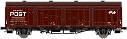 Exact-Train EX20824 H0 - NS Postwagen Nr. 50 84 006 9 001-4, 3 Sicken, braun, grüner Streifen