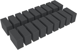 Feldherr HS040A002 N - Afstandhouders / schuimblokken / kubussen 18X 55 mm x 40 mm x 20 mm