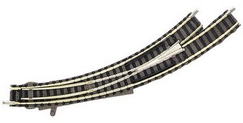 Fleischmann 9168 N - Gebogen Wissel Links 45° Geleidend Puntstuk