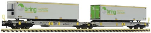 Fleischmann 825006 N - Dubbele Container Draagwagen AAE