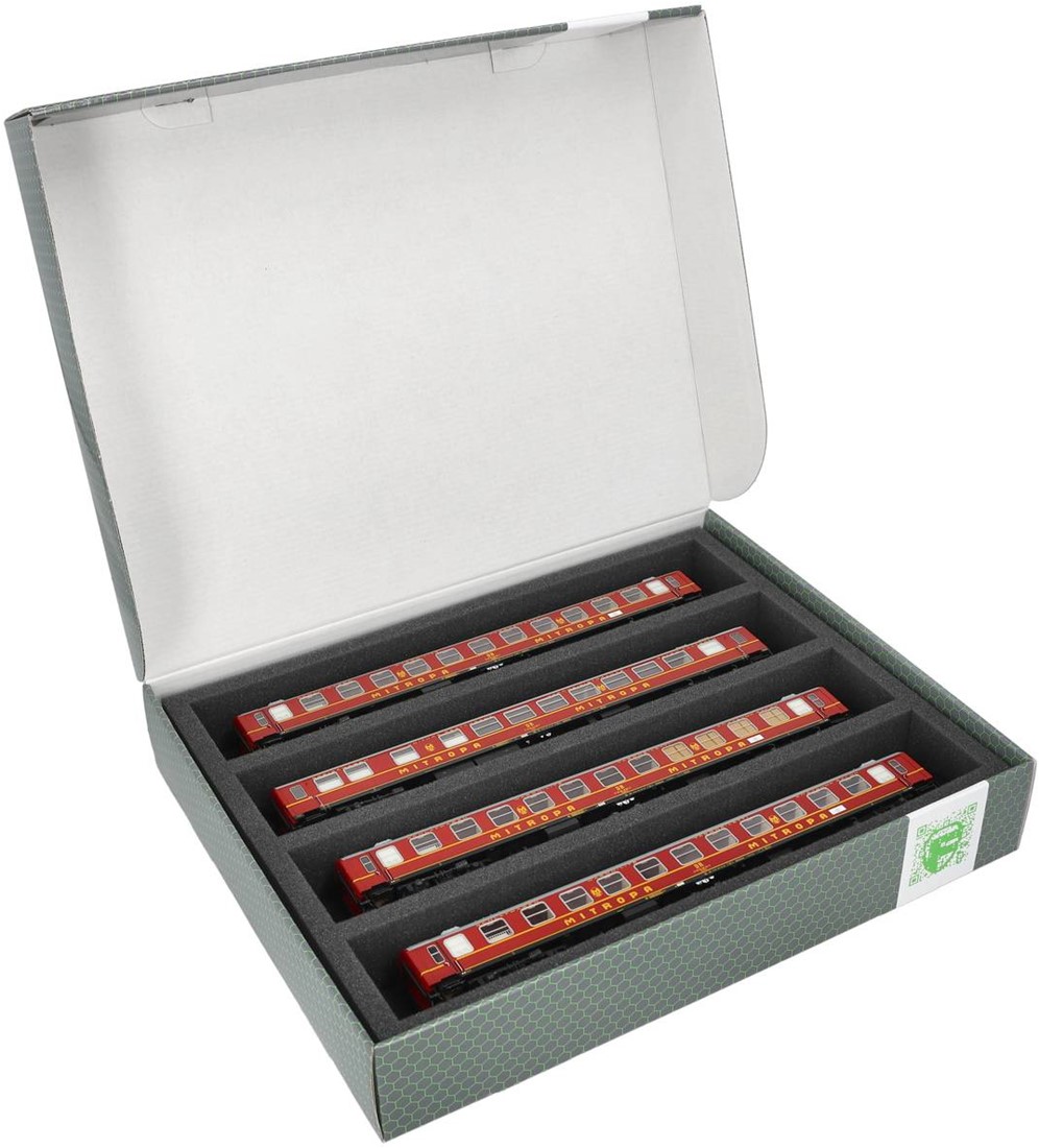 Feldherr opbergbox FSLB055 voor modelspoorlocomotieven, wagons en voertuigen - 4 sleuven voor H0-spoor horizontaal, Amount:1 pcs Feldherr opbergbox FSLB055 voor modelspoorlocomotieven, wagons en voertuigen - 4 sleuven voor H0-spoor horizontaal, Amount:1 pcs