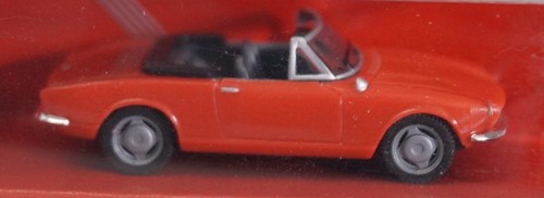 Herpa 022354 H0 - Fiat 124 Spider Bordeaux Rood