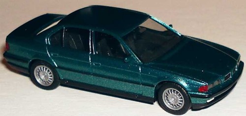Herpa 031646 H0 - BMW 740i Blauw-Groen