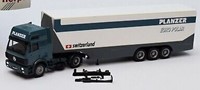Herpa 142267 H0 - Mercedes Benz Vrachtwagen met Trailer Planzer Euro Polar