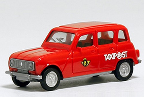 Herpa 942287 H0 - Renault R4 set Taxipost / RTT / Politie-2