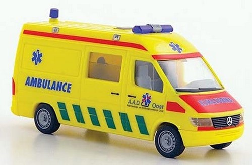 Herpa H0 - Mercedes Benz Sprinter Ambulance A.A.D. Oost Exclusive Series
