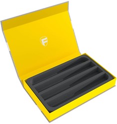 Feldherr HSMB040P29 N - Magnetische Box geel - 4 sleuven voor spoor N - horizontaal