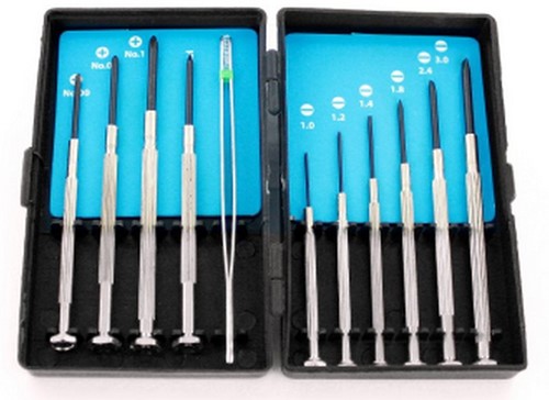 Hobbytime Tools HT1702  - MINI PRECISION SCREWDRIVER SET – 11 PIECES