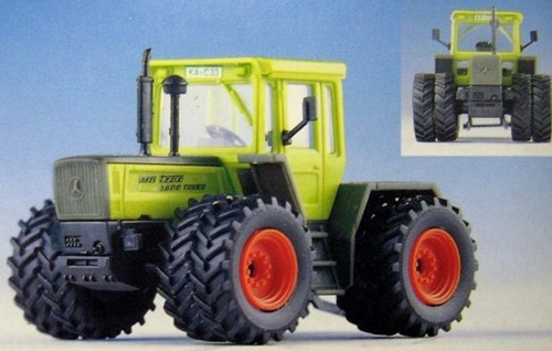 Kibri 10862 H0 - Mercedes Benz Tractor met Dubbele Banden Groen