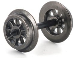 Liliput L939335 H0 - Spoked Wheel AC 24.7mm per stuk